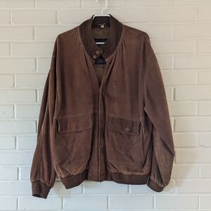 Vintage Brown Bomber Jacket